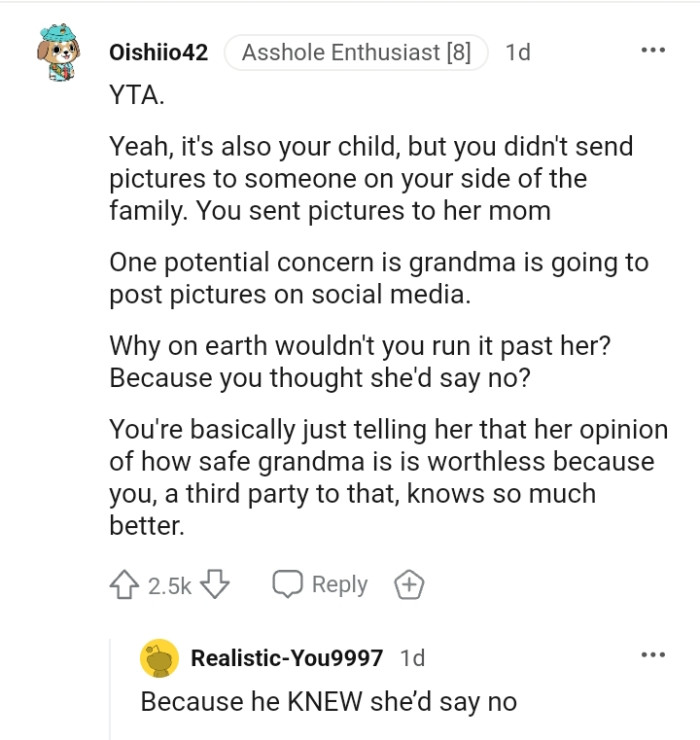 Why would the OP not run this past his girlfriend?