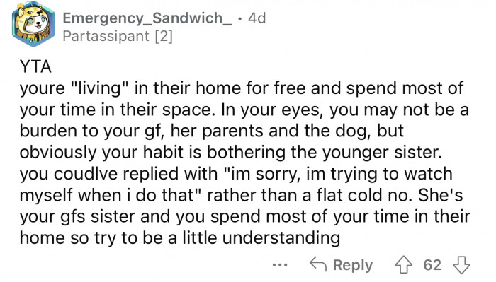 Here's how the Reddit community reacted to u/AitaBurnerAcct7's post: