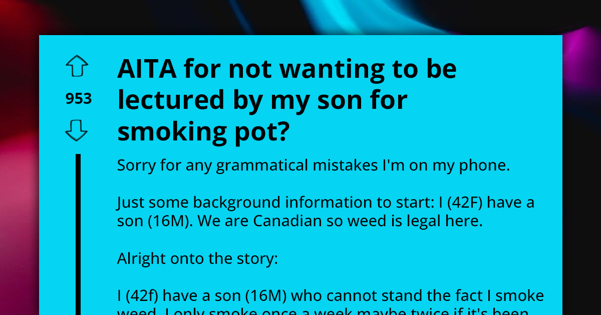 Mom Gets Sick Of Her Teenage Son Lecturing Her For Smoking Weed, Falls Out With Him