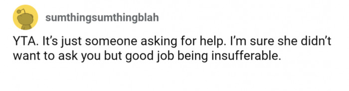 The YTA judgements came in swift and harsh