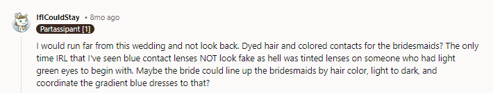 I actually think that would be awesome! I might try suggesting that once she’s calmed down.