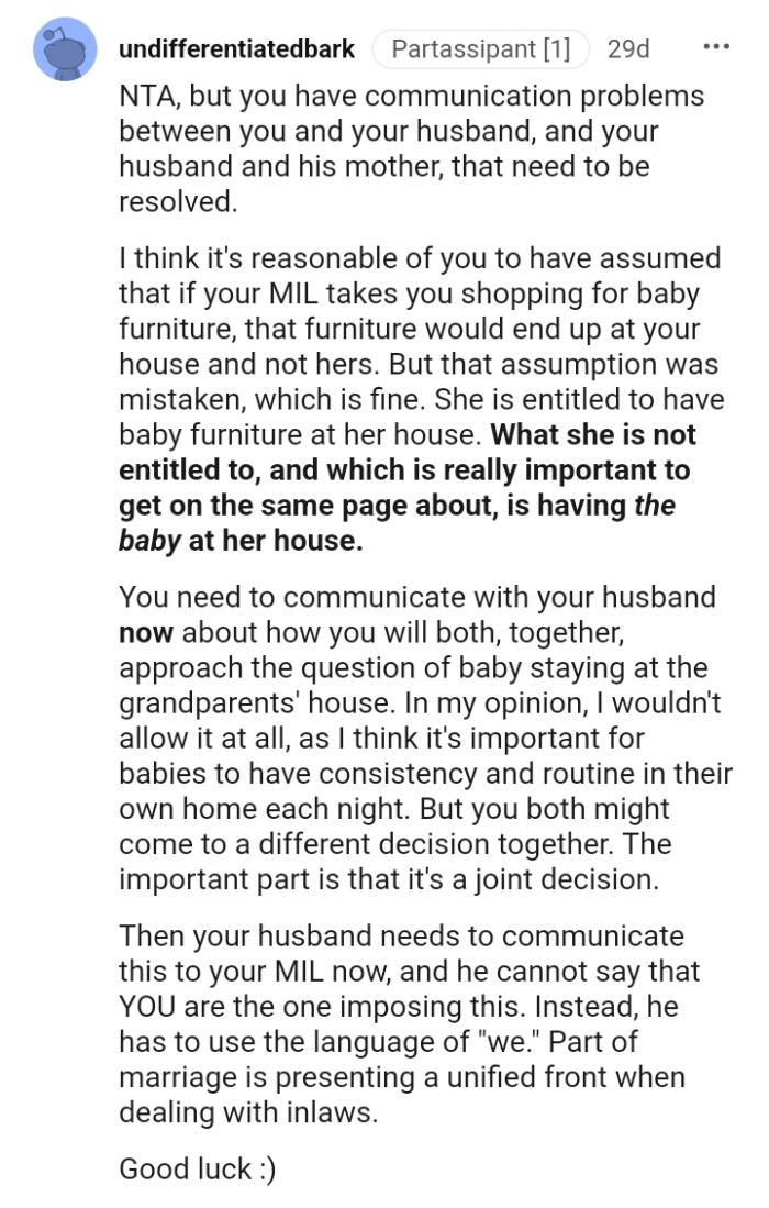 The most important part is that it's a joint decision