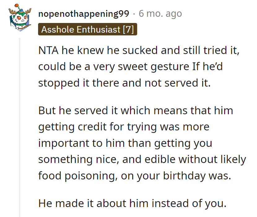 Next time, let's keep birthdays sweet, not sloppy.