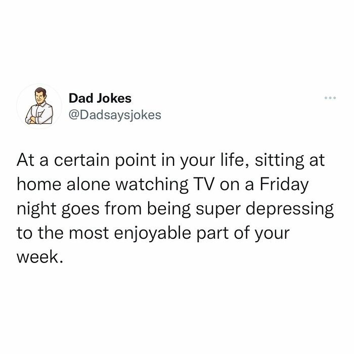 2. Sitting at home alone...