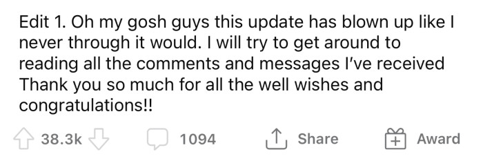 OP ended the post with an 