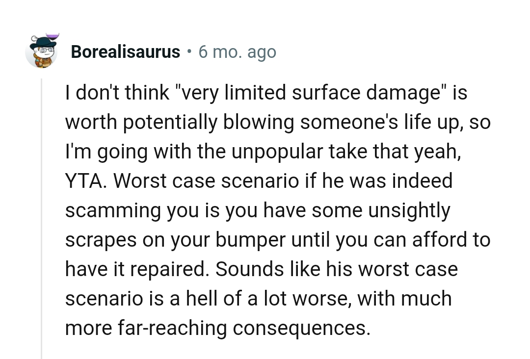 The OP could afford to repair it