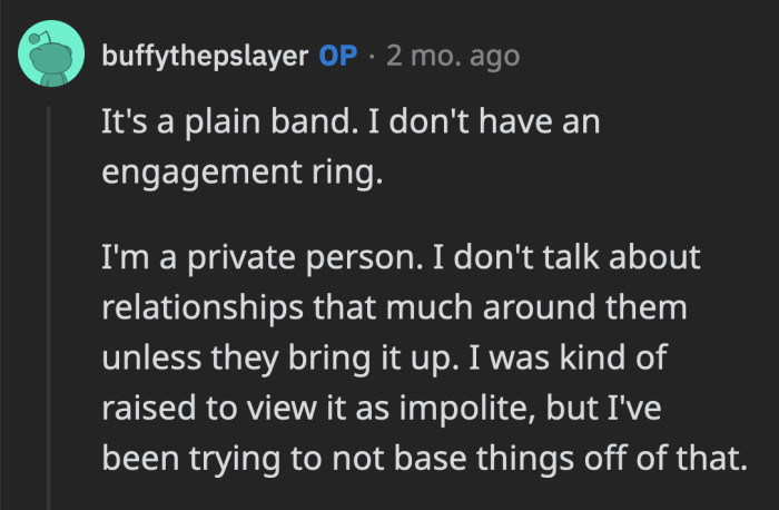 OP's ability to remain this private is actually pretty impressive