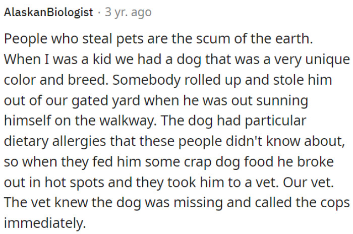 Pet Thieves Are the Worst
