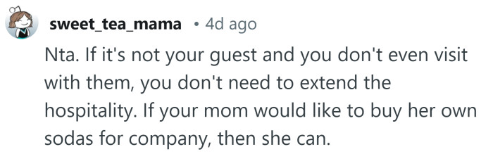 Not your guest, not your problem.