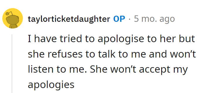 Apologies bouncing off like a deflected soccer ball. Looks like a silent treatment World Cup.