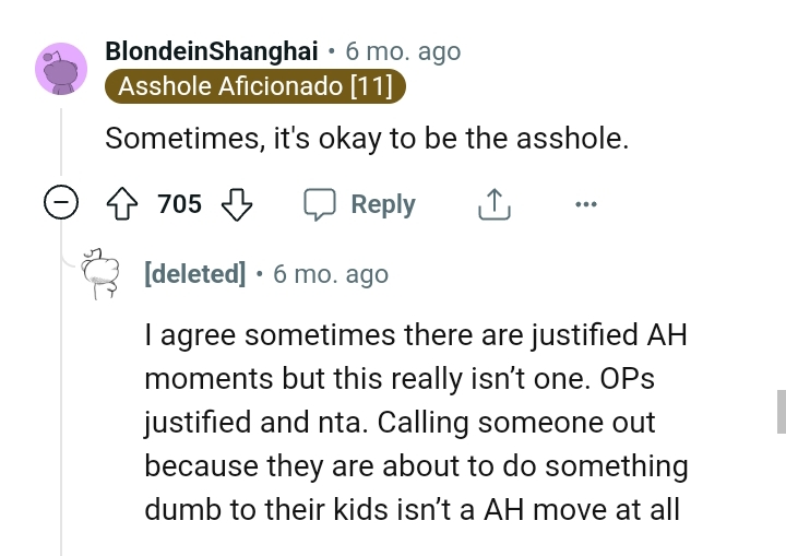 Calling someone out before they're about to do something