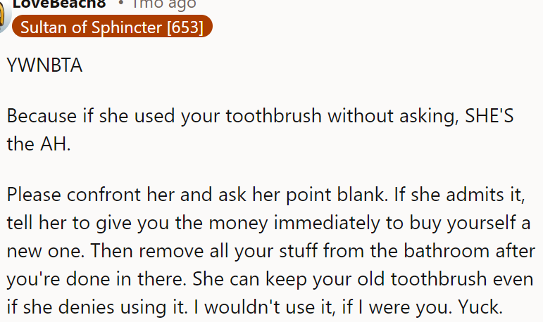 A Redditor advised the OP to confront the roommate