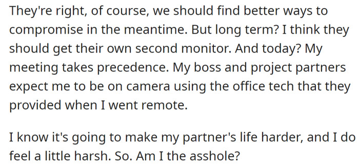 But the OP said they will use the monitor since it's theirs: