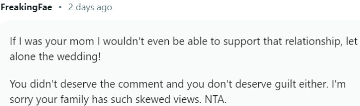 Motherly disapproval