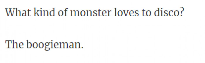 39. He's not called the Boogeyman for nothing