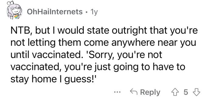 OP has every right to refuse to have any contact with them.