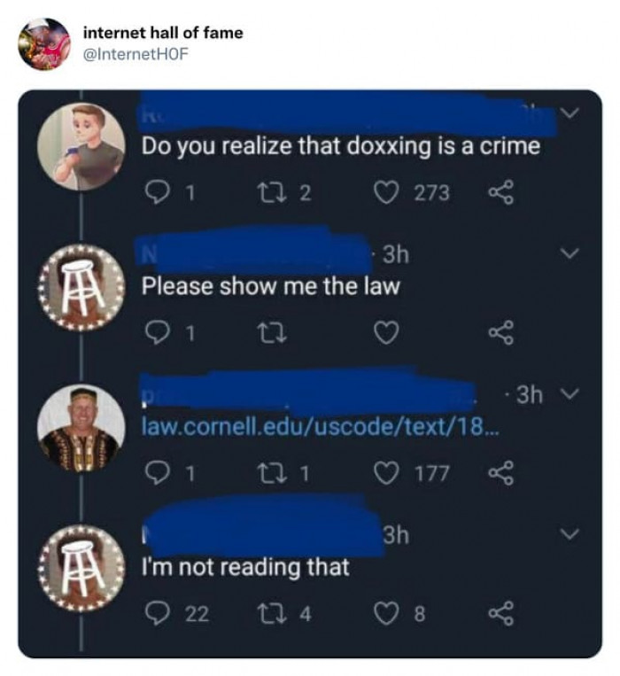 2. Doxxing Is a Crime