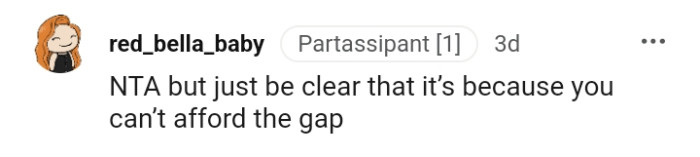 This Redditor just wants to be clear and he says...