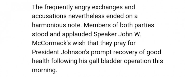 Despite the acrimonious debate, the account did find at least one positive note: