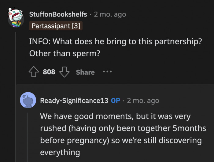 Is that enough to sustain this relationship, OP? Are good moments all you're holding on to?