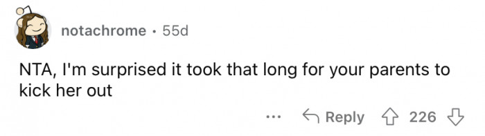 It's a wonder they didn't kick her out sooner!