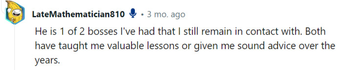 Sounds like they're the bosses worth keeping on speed dial—like a dynamic duo of wisdom!