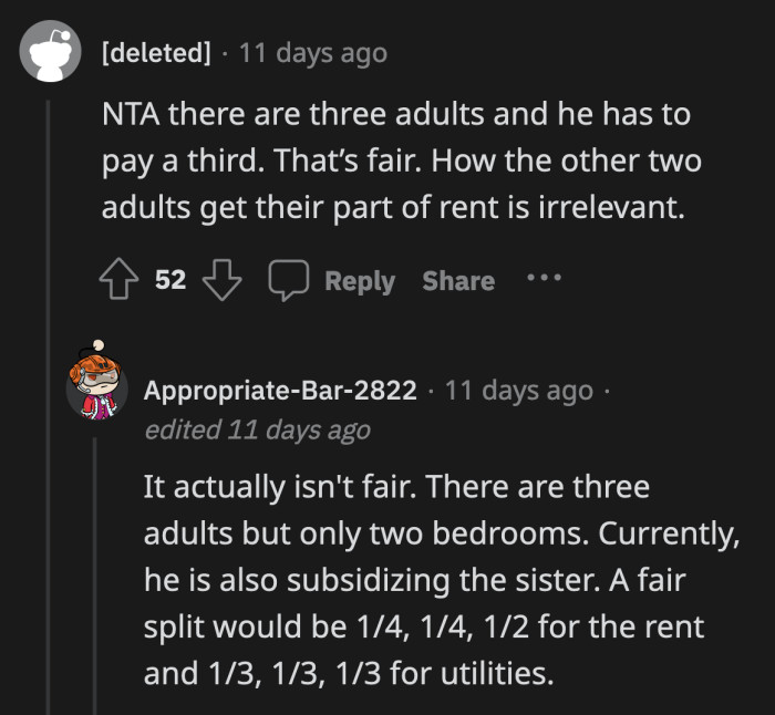 Redditors initially debated whether OP was indeed being unfair to her BF