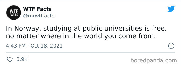 21. Norway has made education a top priority