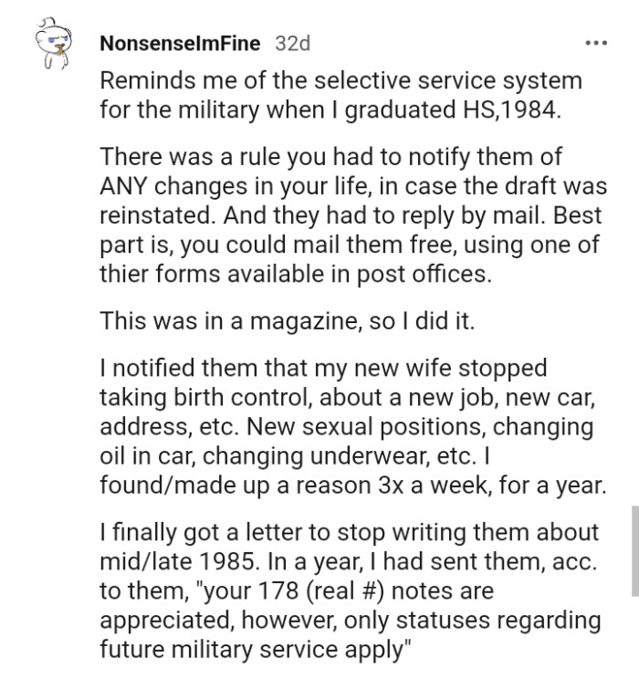 This Redditor is sharing their own story