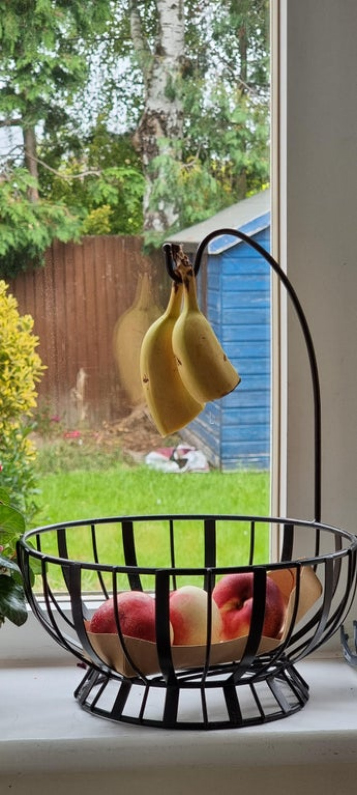 53. My lunatic wife cuts bananas in half and just leaves the top.