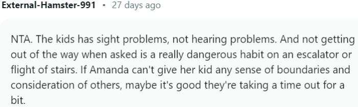 The kid has sight problems, not hearing problems