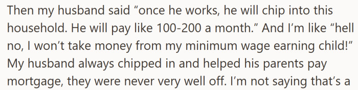 What starts as a simple plan for a part time job turns into a full debate about family duty and childhood expectations.
