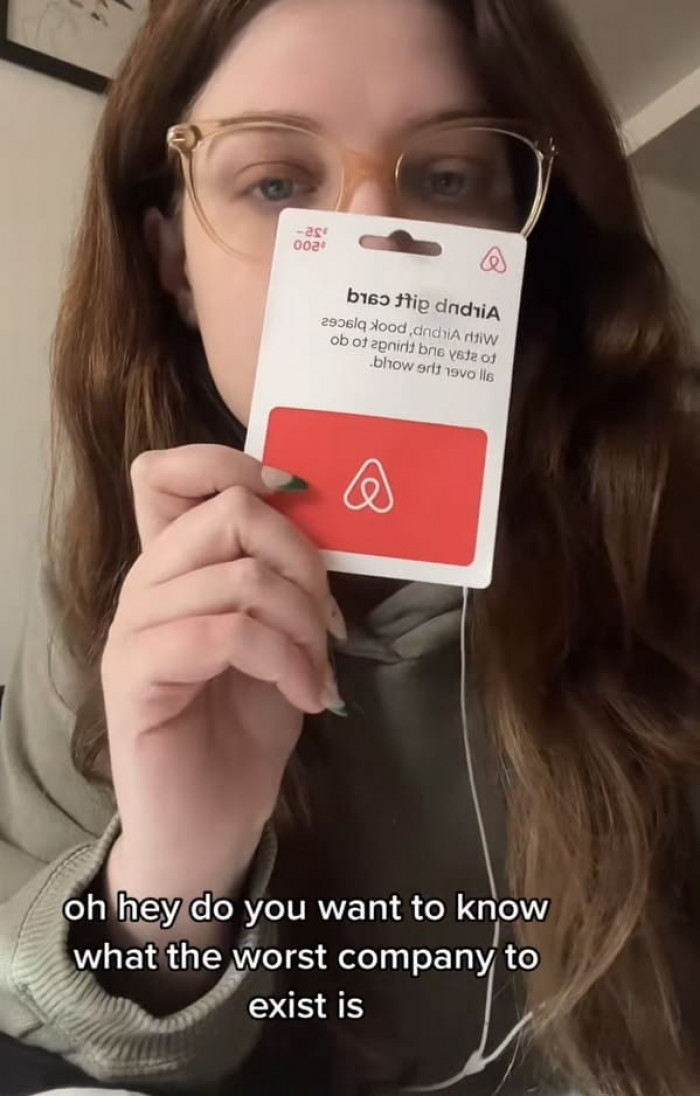 She starts off her video by stating that AirBnB is the worst company to exist.