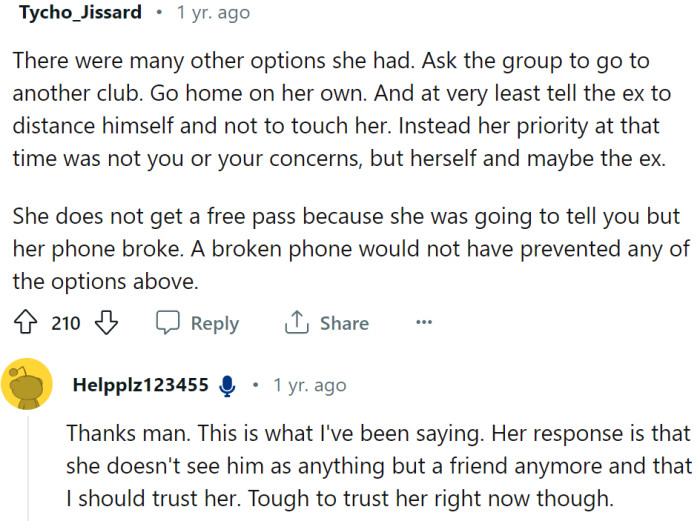 She had plenty of options: