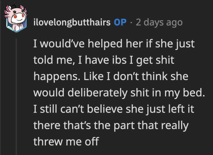 OP Doesn't Think Anne Did It on Purpose, but She Would Have Understood and Helped Anne If She Owned Up to the Accident