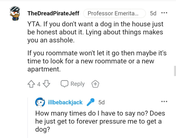 It's time to look for a new roommate or a new apartment