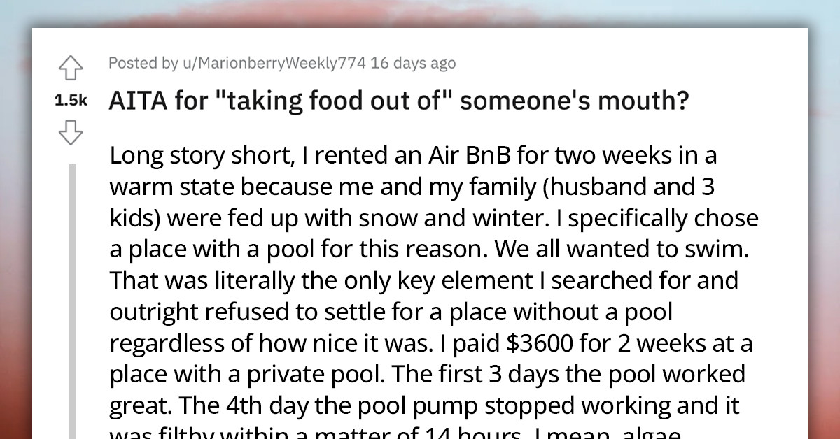 Homeowner Flips Out After Redditor Asks Airbnb For A Refund Because Pool In Their Rented Place Stopped Working