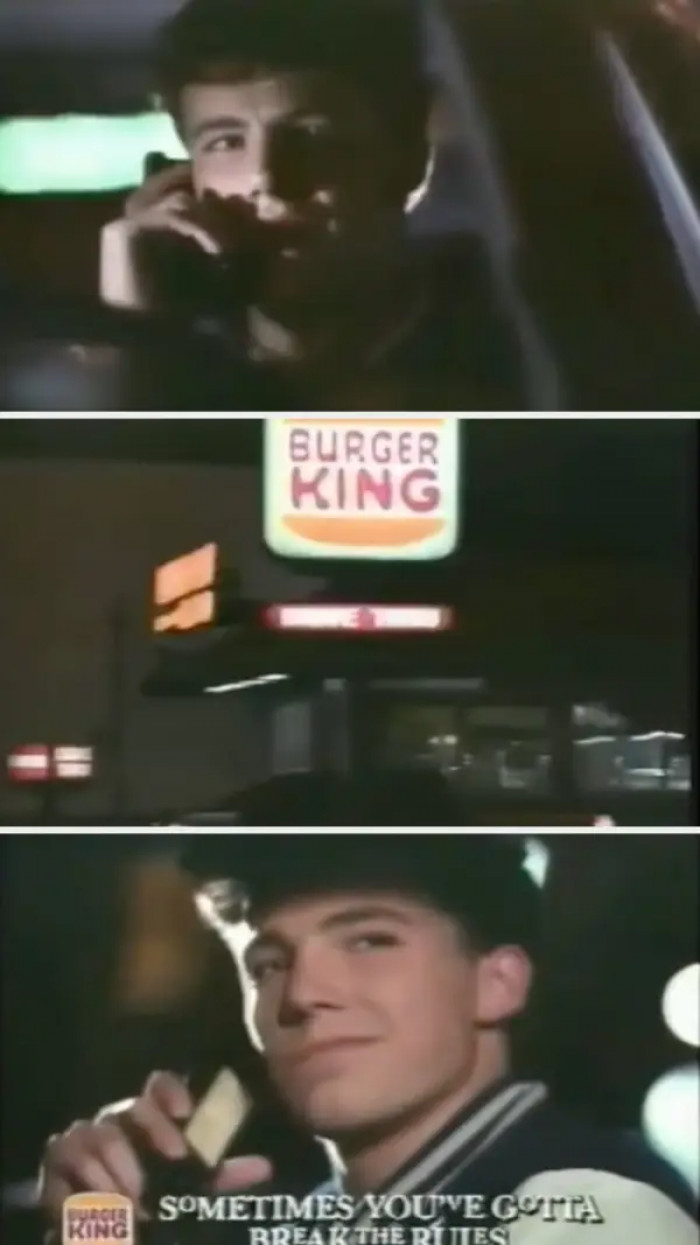 6. Ben Affleck starred in a Burger King commercial in 1989 before he had his big break.