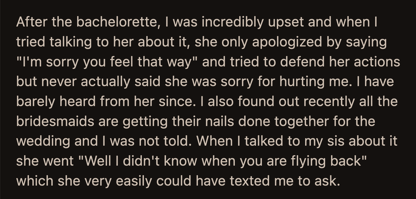 The entire ordeal made OP reconsider her pact with Anne. She knows she is about to get engaged.