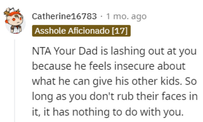 Dad's feeling insecure