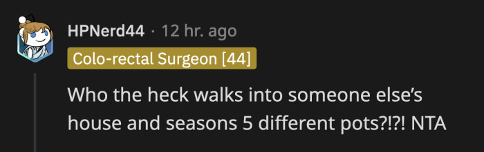 Someone who isn't invited to Memorial Day at OP's house indefinitely