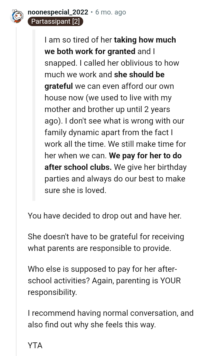 We've gathered some of the most upvoted comments from other Redditors for you below