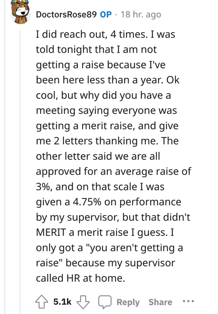 The OP's world probably crumbled when they finally heard the real score behind the letter.