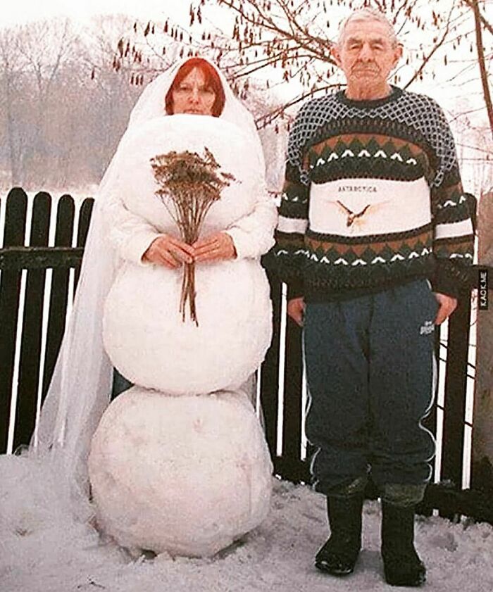 42. A flawless winter wedding gown.