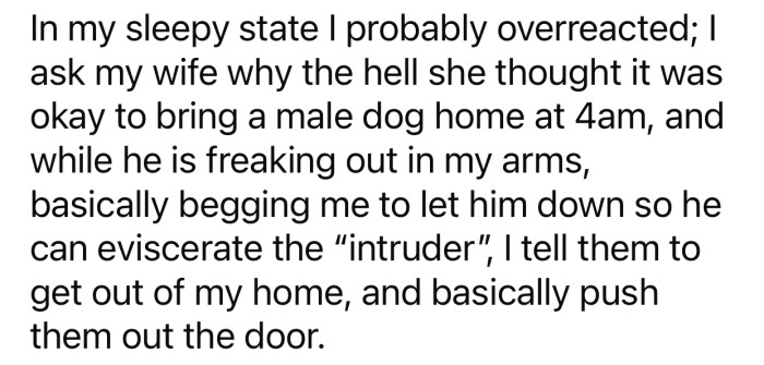 OP feels like he overreacted after kicking them out because of that incident.