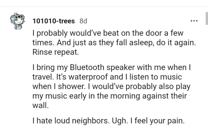 This Redditor carries their Bluetooth speaker when traveling