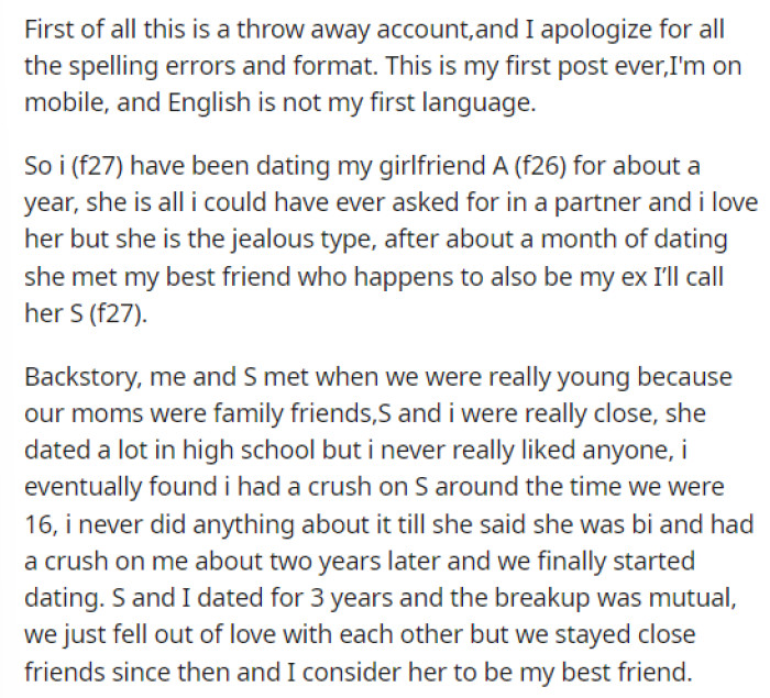 OP gives a bit of a backstory on her and her ex, but then explains why she chose to go to the wedding over the graduation.