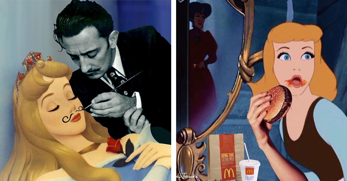 Disney Characters Placed In Unconventional Situations