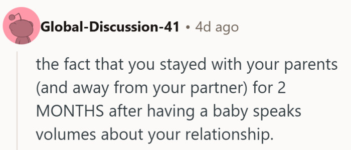 A gentle reminder that distance after childbirth isn’t just physical — it’s emotional too.