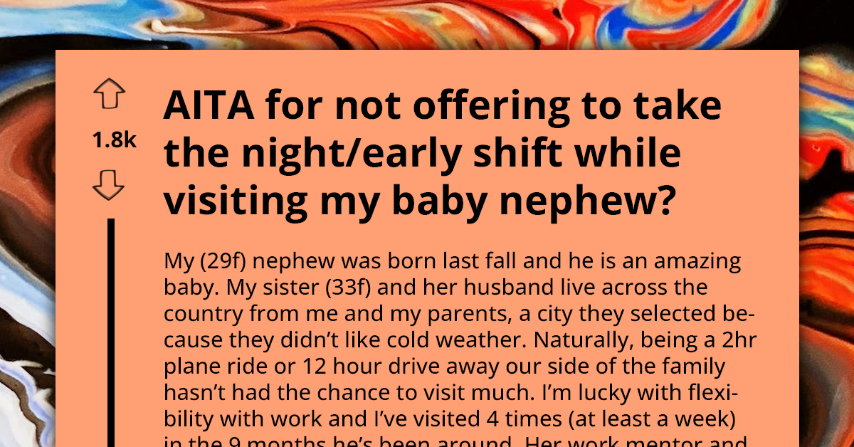 New Mom's "Mandatory" Baby Duties for Every Guest Visiting Her Scares Her Sister Away from Coming Over